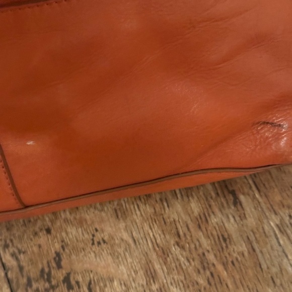 Hobo V6804 Womens Cognac Angelica Leather Handbag EUC - Picture 8 of 10